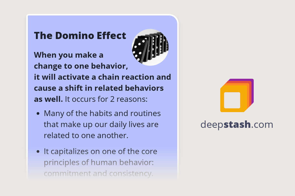 The Domino Effect Deepstash