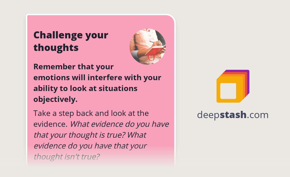 Challenge Your Thoughts Deepstash Challenge Your Thoughts Deepstash