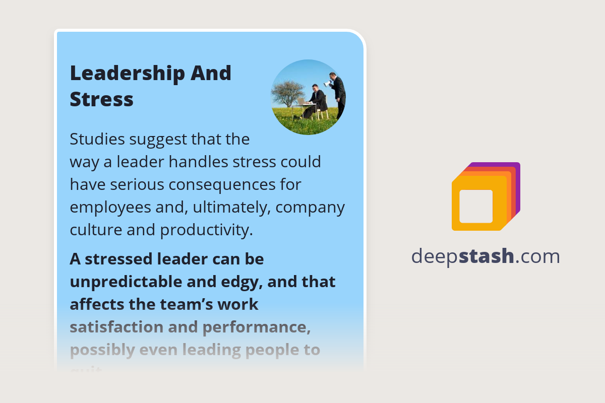 Discover The Link Leadership Animal Stress - cgurfk8