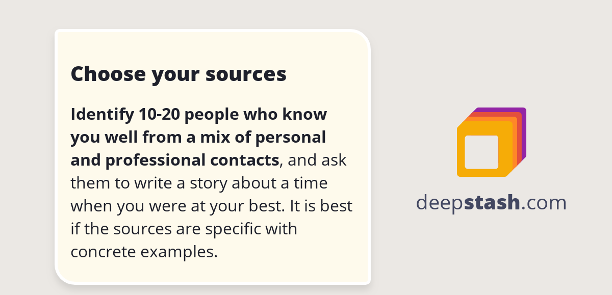 Choose your sources - Deepstash
