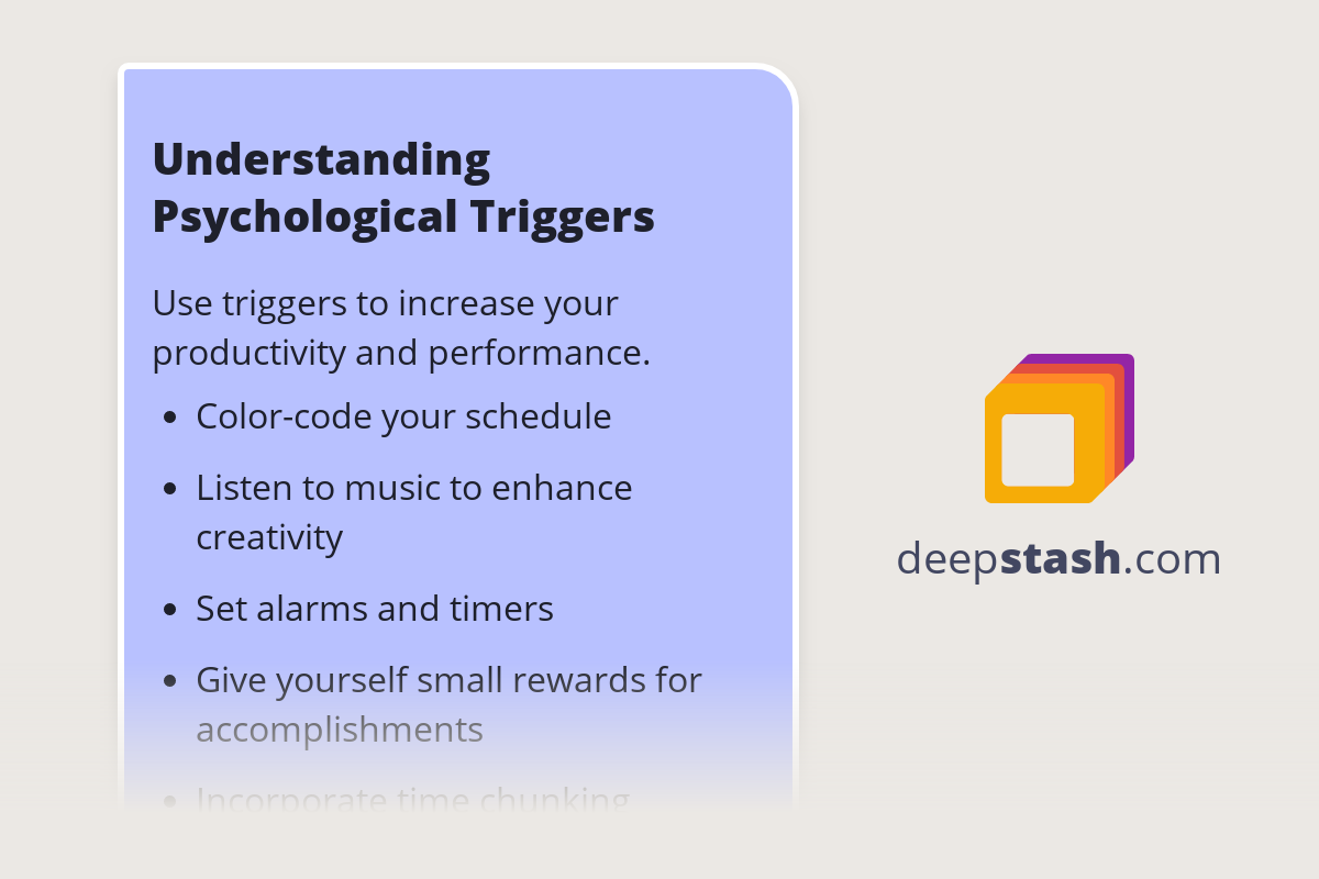 Understanding Psychological Triggers Deepstash