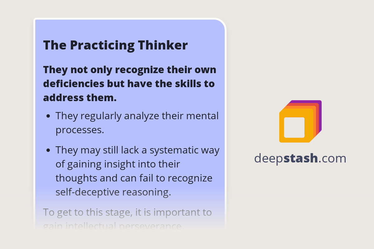 The Practicing Thinker Deepstash