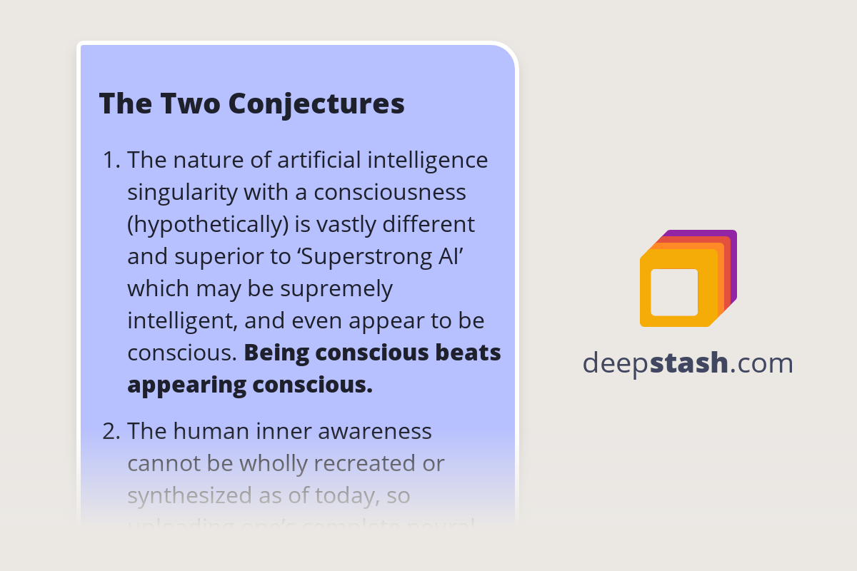 The Two Conjectures Deepstash
