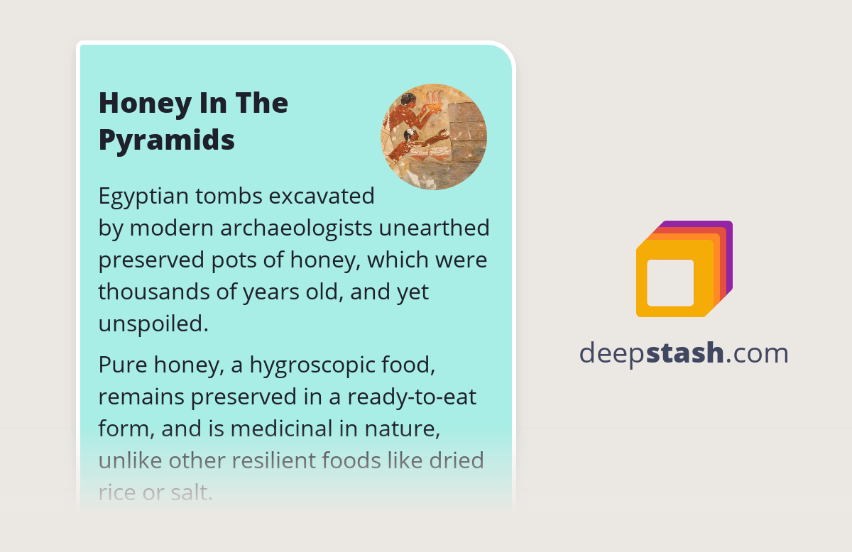 Honey In The Pyramids Deepstash