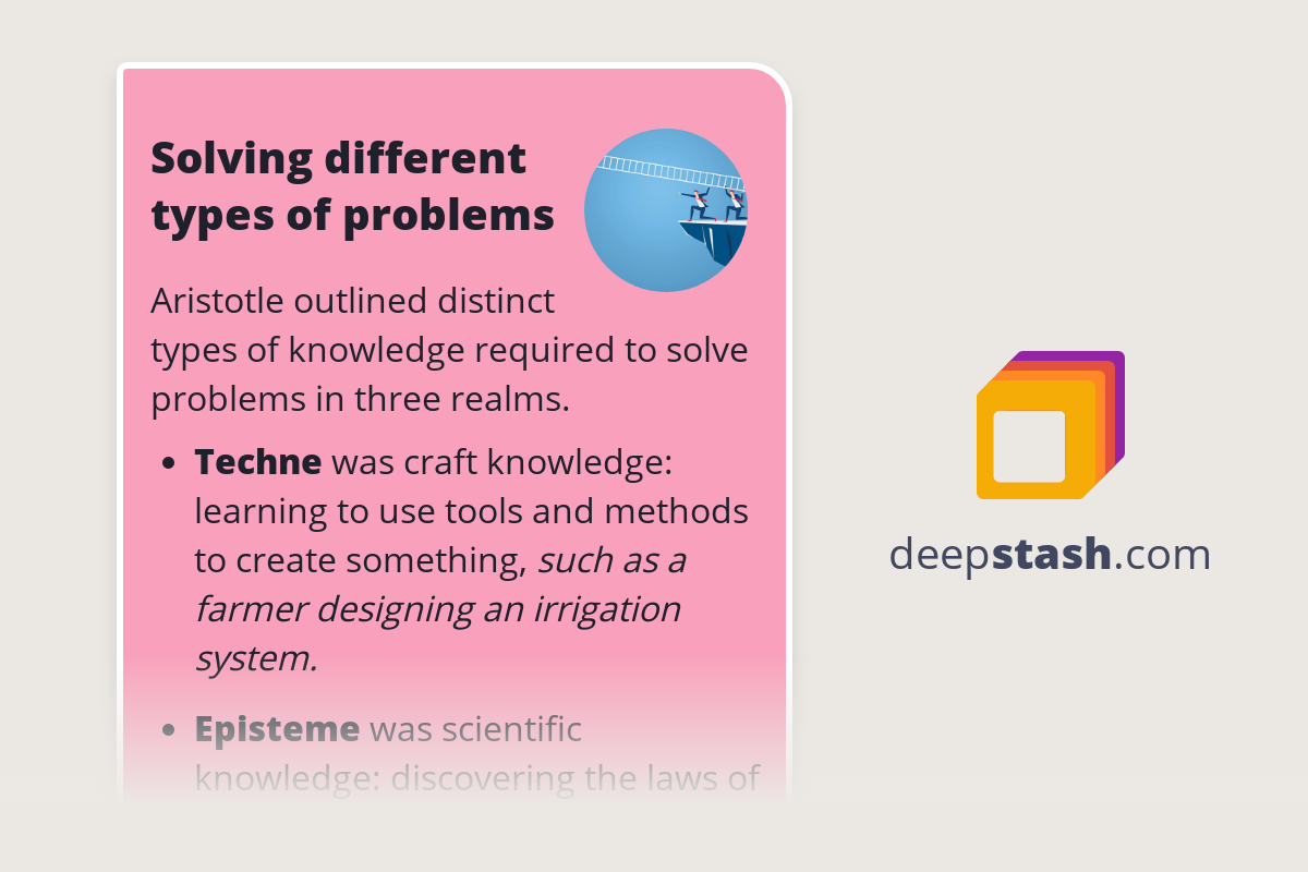 Solving Different Types Of Problems Deepstash