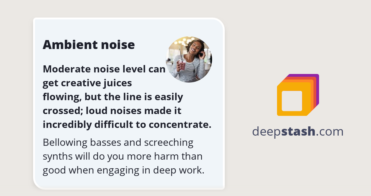 Ambient noise - Deepstash