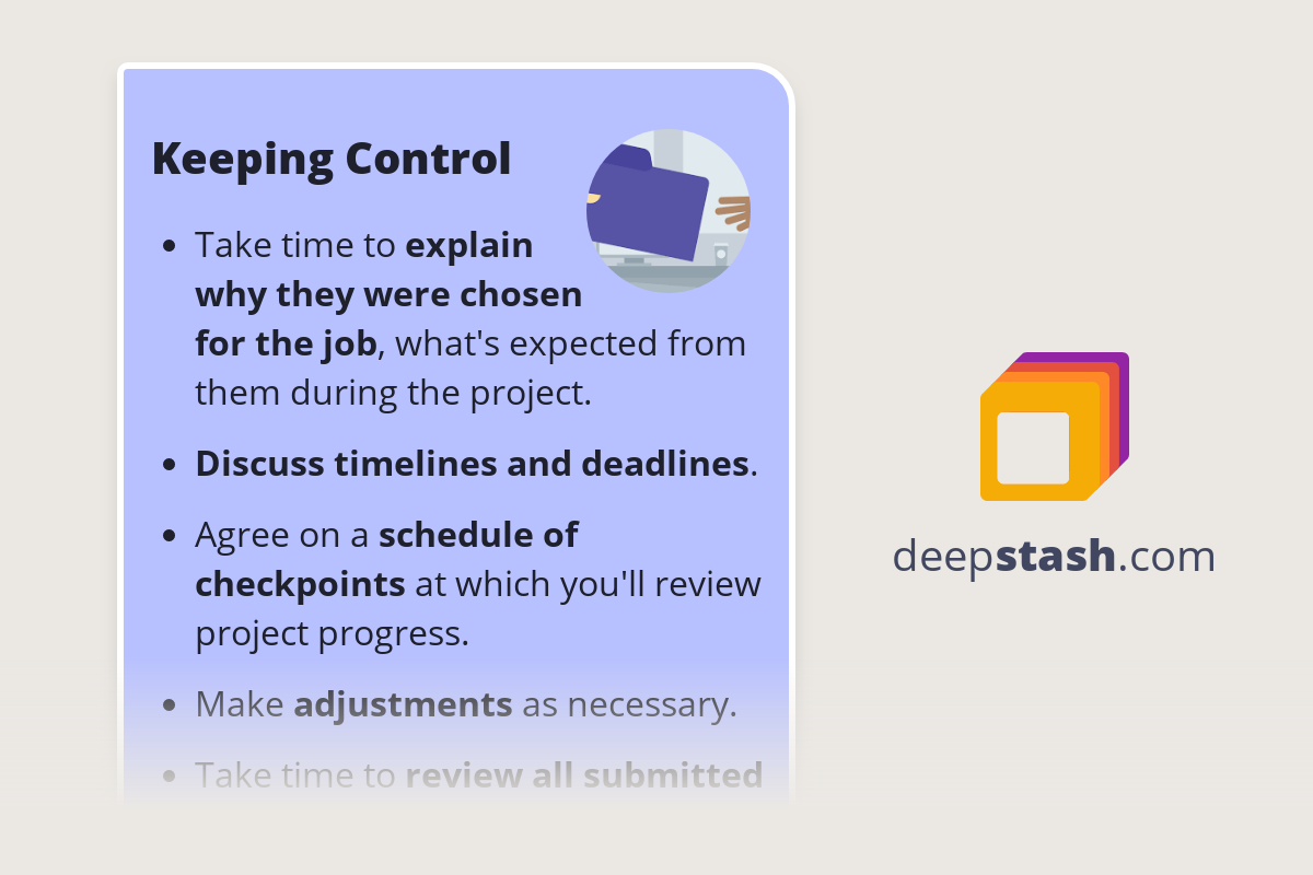 Keeping Control Deepstash