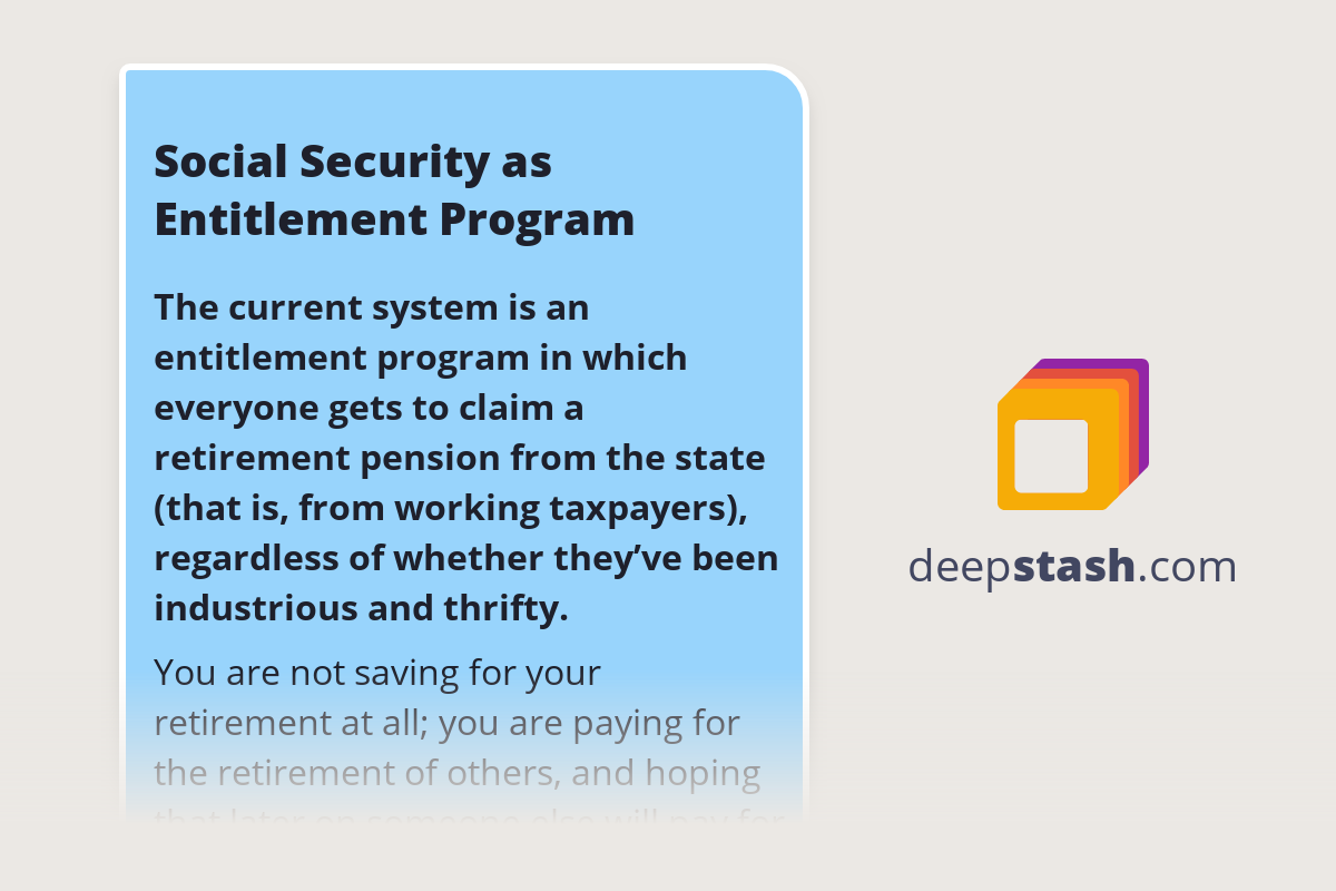 social-security-as-entitlement-program-deepstash