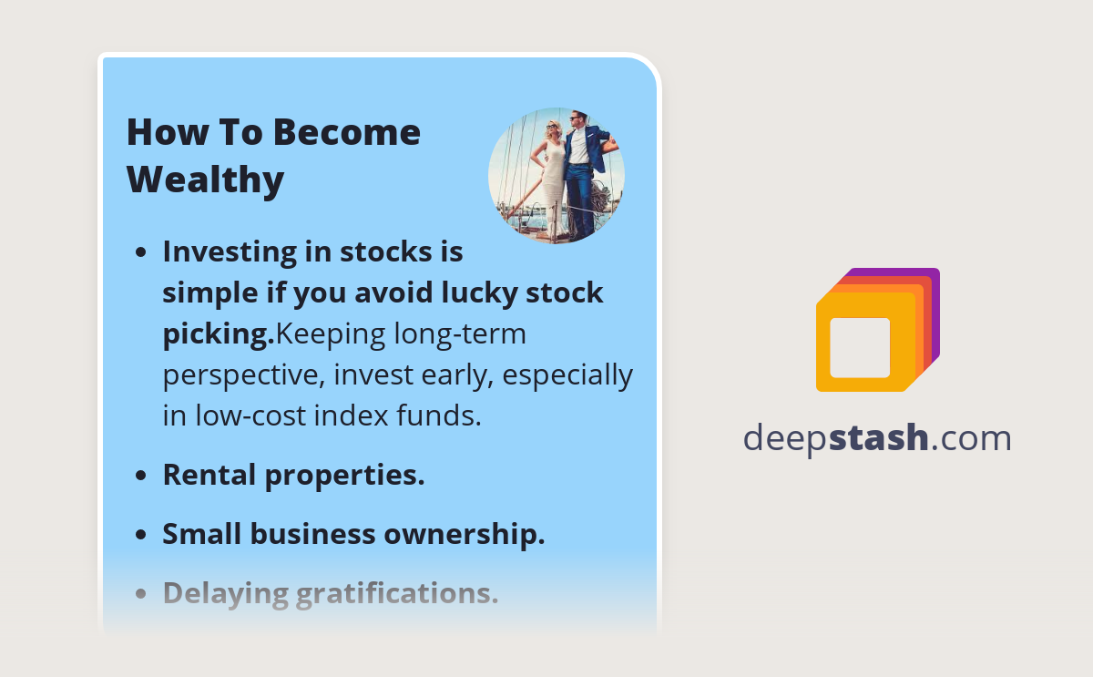 How To Wealthy Deepstash
